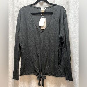 Women's H&M linen top Large NWT